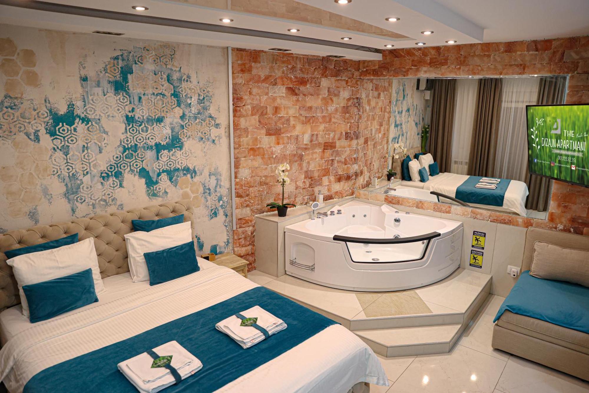 Design Apartment Premium Spa Lux 4 Star "Dubai" Completely Private Wellness & Spa Free Included Sauna & Jacuzzi & Salt Wall & Fire Place & 3D Ceilings & Business Wifi & Netflix & Keyless Code Entry & Full Smart App & Secure 2 Parking Place Ćuprija Exteriér fotografie